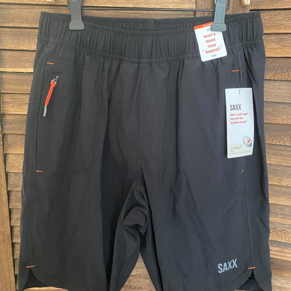 SAXX Gainmaker 2N1 Performance Short 9 inch inseam Black - Picture 3 of 4